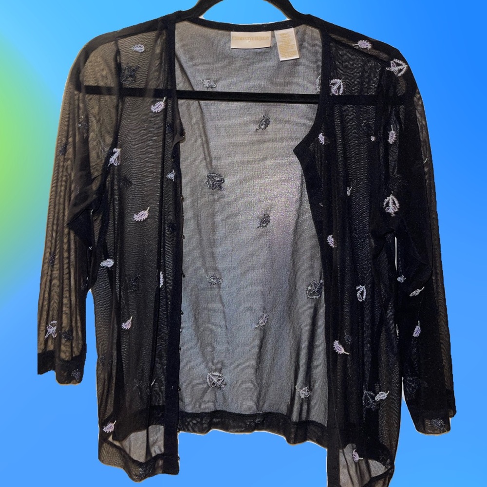 Flower coverup, sheer